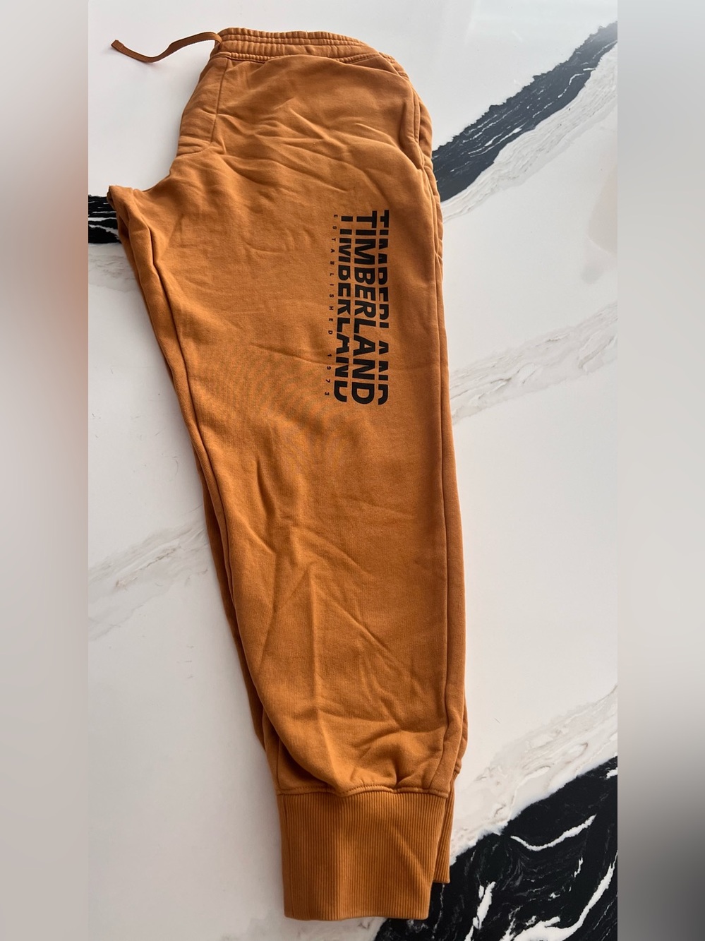 Timberland Orange Logo Sweatpants with Black Branding